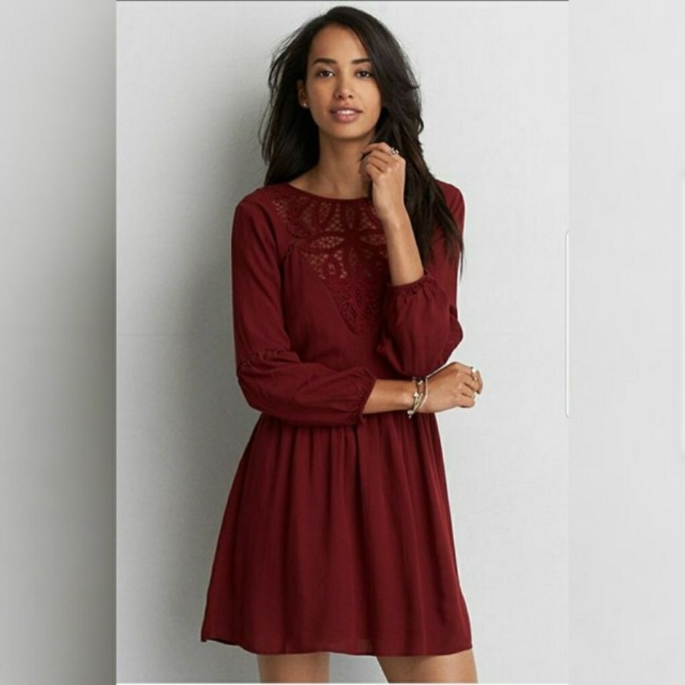 American Eagle Maroon Dress